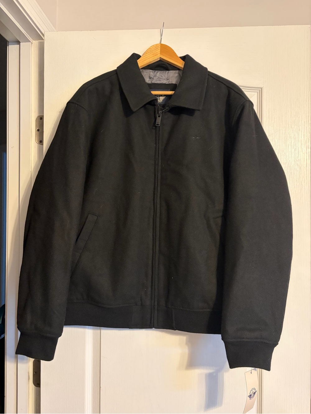 Docker Men's Wool Blend Bomber Jacket
